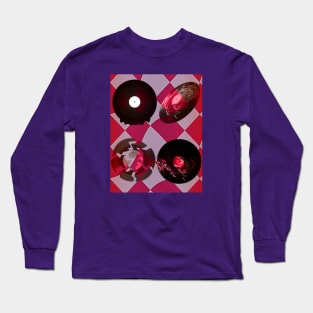 Vinyl records retro style (2) Long Sleeve T-Shirt